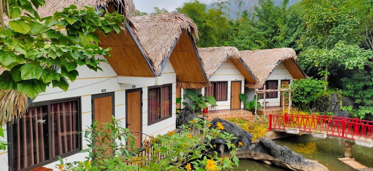 Hotel Wings Ha Giang Loop Bungalow Exterior foto